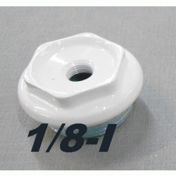 TAPON REDUCCION PARA RADIADOR DE 1" x 1/8" IZQUIERDA BLANCO, Reductor TAPON Recomendado ECNMC BLA BL BLANCA Tapa Tapones TUERCAS Radiadores Para purgadores