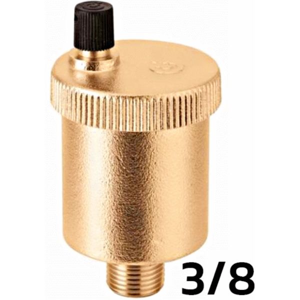 PURGADOR AUTOMATICO DE AIRE PARA COLUMNA DE 3/8" MACHO MINICAL REF. 502030 CALEFFI, RECOMENDADO ECNMC VALVULAS AUTOMATICA DE PURGA PARA PURGAR AIRE CALEFI PRESION MAXIMA SERVICIO 10 BAR PRESION MAXIMA DESCARGA 2,5 BAR TEMPERATURA MAXIMA 120 C BALBULAS Purgadores quitar aire 8016615009385