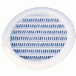 Rejilla ventilacion redonda dimetro de 90 a 125mm PVC blanca con red modelo MN ref 3500MN HYDRAFIX, 9 a 12,5cm rejiya HIDRAFIX IDRAFIX YDRAFIX protegida con tela filtro