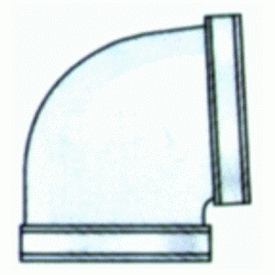 CODO DE SALIDA DE HUMOS 100 A 87 ALUMIGAS LACADO EN BLANCO REF ALCN10 CONVESA, ALUMINIO CURVA BL BLC BLANCA CURBA