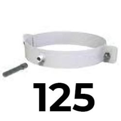 ABRAZADERA DE FIJACION A PARED DE 125 ALUMIGAS EN ACERO LACADO EN BLANCO REF ALAF12 CONVESA, GARRAS SUJECION MURAL MURO BL BLC BLANCA SUJECCION Soportes alupractic