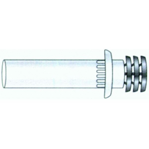 TERMINAL DE SALIDA VERTICAL SALIDA DE HUMOS DE 60/100 DE 1000 mm ALU ALU COAXIAL REF ACSV60 CONVESA, CHIMENEA CON DEFLECTOR CAPERUZA SOMBRERETE DE 1 M DE 100 CM Cortavientos