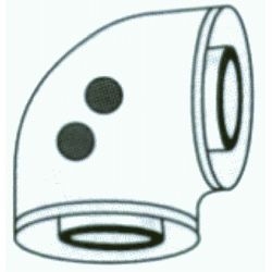 Codo adaptador con toma de muestras compatible con JNKERS ALU ALU COAXIAL ref ACAD03 CONVESA DSCTL, para CALENTADORES ESTANCOS JUNKERS CHIMENEA 80X110 80-110 ANALISIS PARA GASES CURVA HEMBRA CURBA HH H/H H-H