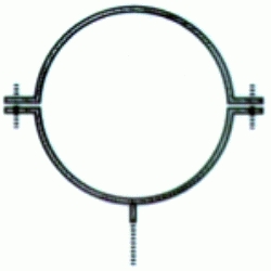 ABRAZADERA DE FIJACION EN ACERO LACADO DE 100 ALU ALU COAXIAL REF ALAF10 CONVESA, CHIMENEA SALIDA HUMOS GARRAS SOPORTES FIJACION
