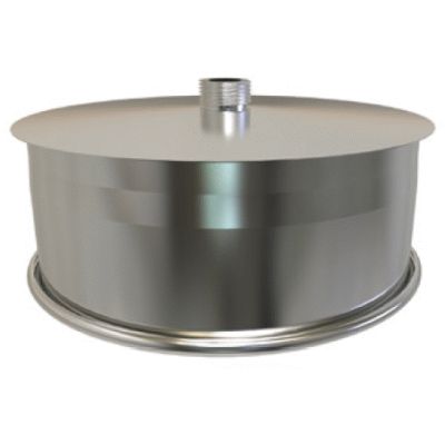 TAPA INOX SIMPLE DE 175 CONVESA, Tapones CHIMENEA INOXIDABLE