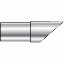 TERMINAL SALIDA HORIZONTAL INOX SIMPLE AISI 316 PARA SALIDA DE HUMOS DE 125 REF. BITH12 CONVESA, CHIMENEA INOXIDABLE