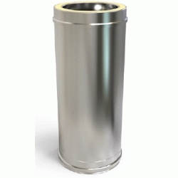 TUBO INOX INOX AVANT KA PARA LA SALIDA DE HUMOS DE 125 DE 500mm REF KAT012 CONVESA DSCTL, CHIMENEA MODULO DE 1 M 100 CM INOXIDABLE DOBLE PARED capa Tuberias