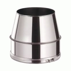 ADAPTADOR INOX INOX AVANT KA PARA SALIDA HUMOS DE 150/200/150 mm REF KAAD15150 CONVESA DSCTL, doble pared capa
