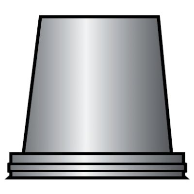 CONO SALIDA LIBRE INOX INOX AVANT KA PARA LA SALIDA DE HUMOS DE 150 REF KACO150 CONVESA DSCTL, doble pared capa chimeneas