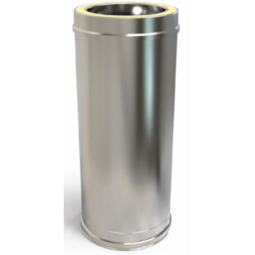 Tubo inox inox aislado de 400x1000mm gama AVANT KC KCT140, 40/100cm 40x100cm 40-100cm 400/1000mm CHIMENEA SALIDA DE HUMOS doble pared capa Tuberias