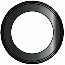 TAPAJUNTAS DE 80 DE DIAMETRO PARA TUBO DE ACERO VITRIFICADO NEGRO MATE CONVESA, Tuberias embellecedores plafones chimeneas