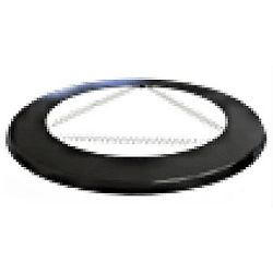 Tapajuntas de 150 de diametro para tubo de acero vitrificado NEGRO MATE CONVESA VBTJ15, chimeneas tuberias embellecedores plafones