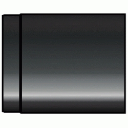 TUBO DE 250 mm Y 100 DE DIAMETRO DE ACERO VITRIFICADO NEGRO MATE CONVESA, Tuberias