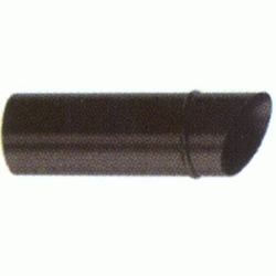 DEFLECTOR HORIZONTAL DE ACERO INOXIDABLE 316 SIMPLE NEGRO PARA EVACUACION DE HUMOS DE 80 BIOMASA FIG, PELLET Cortavientos