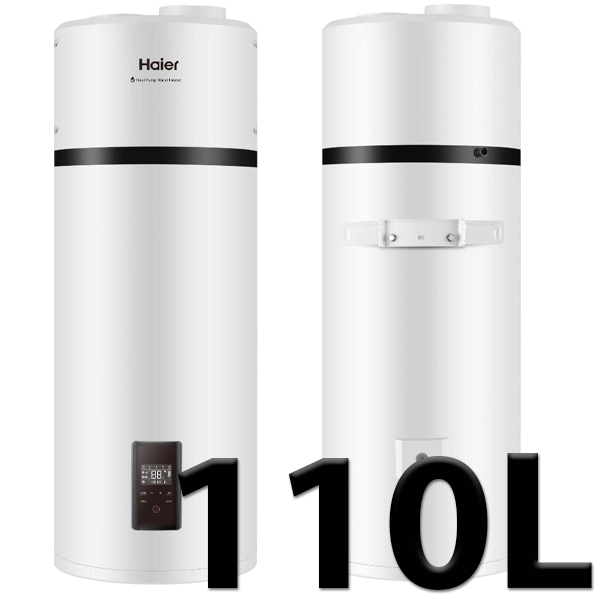 Aerotermo de 110 litros (Bomba calor ACS) HAIER HP110M5, bomba de calor termo agua caliente sanitaria ecologico  A+ electrico suspendido eficiente 100