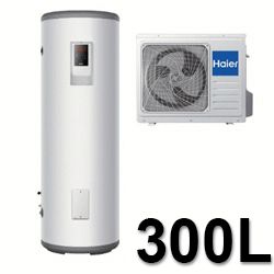 Aerotermo con unidad exterior de 300 litros (Bomba calor ACS) HAIER HP300MS, 
