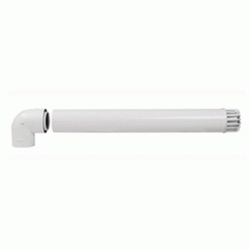 CODO DE 90 + TRAMO DE 750 mm + REJILLA DE SALIDA 80/110 JUNKERS 7719001397 4010009918363, 