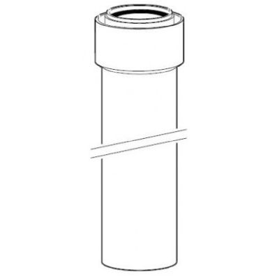 PROLONGACION DE 80/110 DE 1500 mm PARA SALIDA DE HUMOS AZ 264 REF 7719001783 JUNKERS, TUBO DE 150 CM REF. 7 719 001 783 EVACUACION DE HUMOS CHIMENEA Tuberias