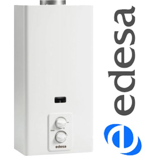 CALENTADOR DE GAS BUTANO DE 11Litros AUTOMATICO A PILAS INSTALACION INTERIOR EDESA, GAS PROPANO SIN LLAMA PILOTO A BATERIA CON SONDA 11L GB Ltrs Lts
