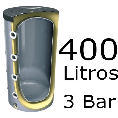 ACUMULADOR DE 400Litros V-400 ( DEPOSITO DE INERCIA ) 3 BAR TESY, tesis tesys Termos  Ltrs Lts