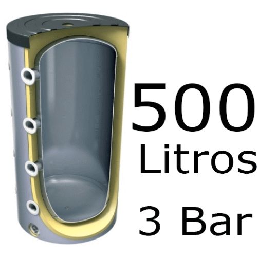 ACUMULADOR DE 500Litros V-500 ( DEPOSITO DE INERCIA ) 3 BAR TESY, tesis tesys Termos  Ltrs Lts