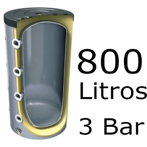 ACUMULADOR DE 800Litros V-800 ( DEPOSITO DE INERCIA ) 3 BAR TESY, tesis tesys Termos  Ltrs Lts