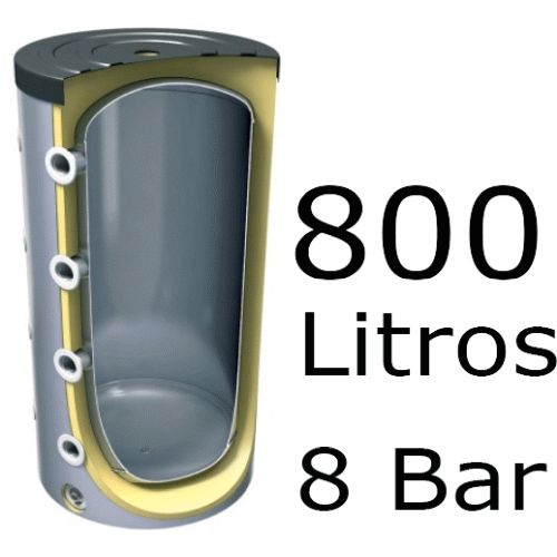 ACUMULADOR DE 800Litros EV-800 ( DEPOSITO DE INERCIA ) 8 BAR TESY, tesis tesys Termos  Ltrs Lts
