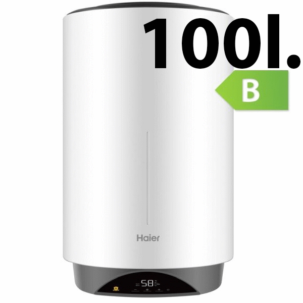 Termo elctrico de 100L vertical display digital y resist. de titanio modelo VH3-100 clase B HAIER, 