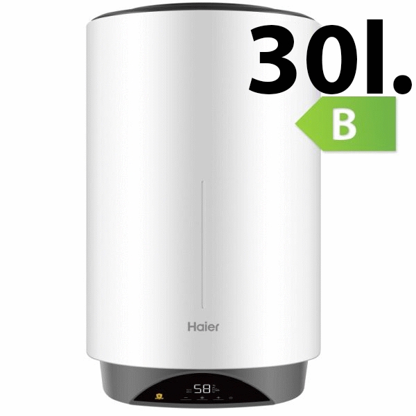 Termo elctrico de 30L vertical display digital y resistencia de titanio modelo VH3-30 clase B HAIER, 