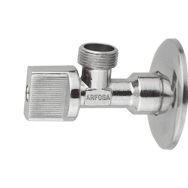 LLAVE DE REGULACION DE 1/2 - 3/8 SIN TUERCA ARFOSA, america economica macho hembra barata