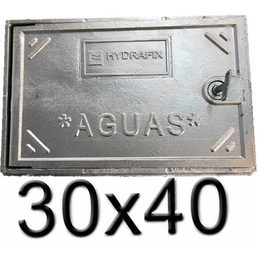 PORTILLA DE ALUMINIO CON MARCO DE 30x40 CIERRE CUADRADILLO T.C.C.40 REF. 612040 HYDRAFIX, TRAPAS TAPAS DE REGISTRO HIDRAFIX IDRAFIX YDRAFIX