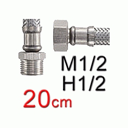 UNIFLEX MALLA MACHO HEMBRA DE 1/2 DE 20cm TUCAI, Latiguillo Conexi�n Malla Flexible Rabillo MH Recomendado ECNMC (MH) ( ) (M-H) M-H M/H media pulgada