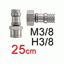 UNIFLEX MALLA MACHO HEMBRA DE 3/8 DE 25cm TUCAI, Latiguillo Conexin Malla Flexible Rabillo MH Recomendado ECNMC (MH) ( MH ) (M-H) ( M-H ) M/H
