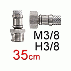 UNIFLEX MALLA MACHO HEMBRA DE 3/8 DE 35cm TUCAI, Latiguillo Conexin Malla Flexible Rabillo MH (MH) ( MH ) (M-H) ( M-H ) M/H