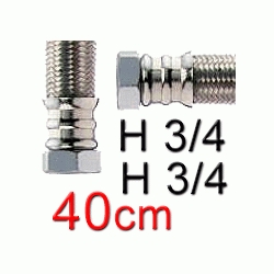 UNIFLEX SUPER HEMBRA HEMBRA DE 3/4 DE 40cm TUCAI, Latiguillo Conexin Malla Flexible Rabillo HH H/H H-H Extra Gordos