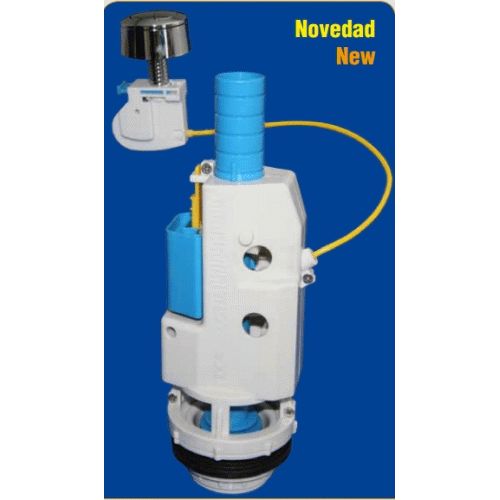 MECANISMO DE DOBLE DESCARGA + ADAPTADOR T-280S HIDROTECNOAGUA 10051, descargador cisterna baja para RECAMBIOS REPUESTOS Taza Inodoros Water bater WC tazas vater TANQUE MOCHILA W.C. con cable Descargas Mecanismos Fontaneria