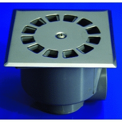 SUMIDERO SIFONICO T-87 50-40 DE 100 x 100 mm SALIDA V-H REJILLA INOXIDABLE PARA TERRAZAS TECNOAGUA, REF. 50637 T87 T-87 Hidrotecnoagua Caldereta PATIOS Recomendado ECNMC VERTICAL HORIZONTAL REJIYA REGILLA REGIYA v/h vh 50/40 Acero 40-50