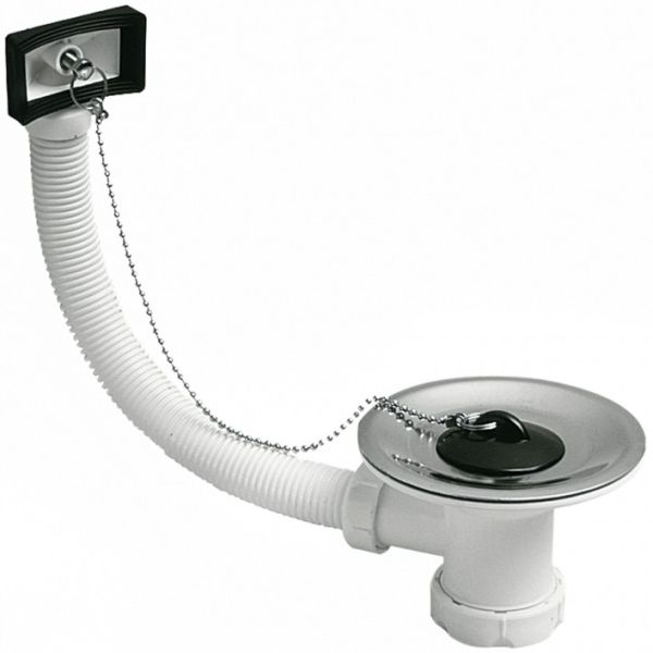 S 161 DE 40 11/2 VALVULA  PARA FREGADERO ACERO INOX CON REBOSADERO TAPON Y CADENILLA DE 115mm JIMTEN, 14058 Aliviadero Salida Escape S-161 Fregadera S161 S-161 1 1/2 1-1/2 Tapa 11/2" BALBULAS Tapones Valvulas JINTEM Jinten Jimtem ZXZX INOXIDABLE 8426621140581