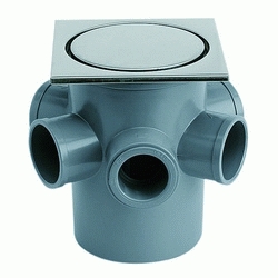 S 187 BOTE SIFONICO Y SUMIDERO CON TAPA INOXIDABLE 5 ENTRADAS Y SALIDA DE 50 JIMTEN, 09160 S-187 Completo S187 CON TAPA INOX JINTEM Jinten Acero Jimtem