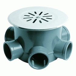 S 228 BOTE SIFONICO CORTO Y SUMIDERO CON TAPA INOXIDABLE 5 ENTRADAS Y SALIDA DE 50 JIMTEN, 09200 S228 S-228 CON TAPA INOX JINTEM Jinten Acero Jimtem
