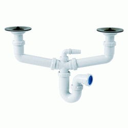 S 234 DE 40 11/2 SIFON CURVO DOBLE PARA FREGADERO CON VALVULAS 115 Y TOMA ELECTRODOMESTICOS JIMTEN, 05398 S-234 Fregadera Salida Horizontal Doble Pared Escuadra De S234 1 1/2 1-1/2 Sifones 11/2" BALBULAS desagues desag�es JINTEM Jinten Jimtem Espiga