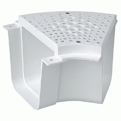 S 242 ANGULO CANALETA DE 45 CON REJILLA BLANCA GIRO A DERECHA PARA PISCINAS JIMTEN, 29027 S-242 S242 PEATONES BL BLANCO REJIYA REGILLA REGIYA JINTEM Jinten Jimtem