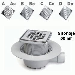 SUMIDERO SIFONICO SALIDA HORIZONTAL DE 40 PARA PLATO DE DUCHA DE OBRA S 430 REJILLA BC 100 JIMTEN, 12945 S-430 S430 Ducha De Para REJIYA REGILLA REGIYA JINTEM Jinten Jimtem
