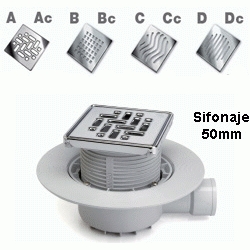 SUMIDERO SIFONICO SALIDA HORIZONTAL DE 40 PARA PLATO DE DUCHA DE OBRA S 430 REJILLA AC 100 JIMTEN, 12948 S-430 S430 Ducha De Para REJIYA REGILLA REGIYA JINTEM Jinten Jimtem