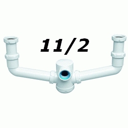 S 7 DE 40 11/2 SIFON DE BOTELLA DOBLE EXTENSIBLE CON TUERCAS LOCAS PARA FREGADERO JIMTEN, 05018 S-7 Fregadera Para Salida Pared Escuadra S7 1 1/2 1-1/2 Sifones 11/2" desagues desages JINTEM Loco Jinten Jimtem
