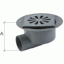 C 224 DE 100 x 100 mm SALIDA HORIZONTAL DE 50/40 � CALDERETA SIFONICA REJILLA PVC CREARPLAST, 100224 C-224 C224 SUMIDERO TERRAZA PATIOS EXTENSIBLE TELA ASFALTICA  Sifones REJIYA REGILLA REGIYA