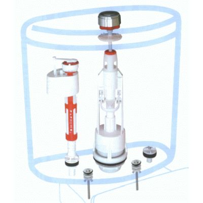 MECANISMO UNIVERSAL COMPLETO PARA TANQUE BAJO CON PULSADOR Y ALIMENTACION INFERIOR TYFON 1 FOMINAYA, 0129101131 TIFON 1 TANQUE BAJO CISTERNA BAJA MOCHILA RECAMBIOS REPUESTOS Taza Inodoros Water bater WC tazas vater TANQUE MOCHILA Fominalla Descargadores Fuminaya Fuminalla Completos Completas Una Pulsacion Posicion W.C. SIMPLE UN AGUA fomynalla fuminilla Fomynaya Descargas Mecanismos Fontaneria single-lever flush valve system cistern