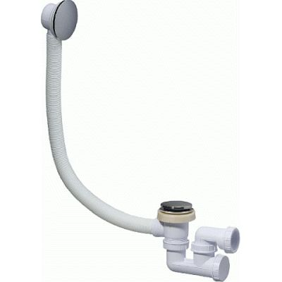 DESAGUE QUICK-CLAC DE BAERA CON SIFON ORIENTABLE Y REBOSADERO CROMADO SP760299 WIRQUIN, SP760299 VALVULA CLIC-CLAC CLIK-CLAK KLIC-KLAC KLIK-KLAK CRO CROMO CROMADA Sifones BALBULAS