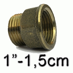 ALARGADERA DE METAL DE 1 x 1,50cm, ALARGADOR PROLONGADOR RACOR MARSELLA LATON Racords Alargo