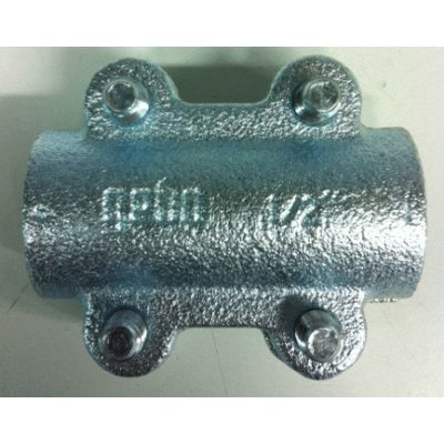 ABRAZADERA TAPAPOROS ESTANCA DE 1/2" CORTA TIPO DC PARA TUBO DE HIERRO GEBO  01.260.28.01, 012602801 PARA TUBO DE ACERO ABRAZADERAS REPARACION Garras 4019576002284 Soportes GEVO Galvanizado sin roscas Racords racors Tuberias Enlaces Cortos